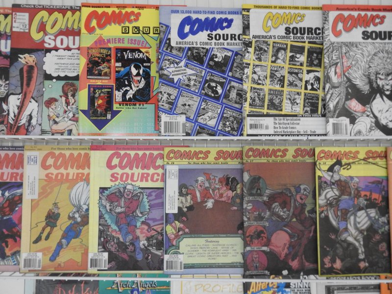 Huge Lot 70+ Fanzines, Magazines, Comics Source, Comic Book Marketplace+ Av Fine