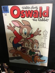 Four Color #697 (1956) mid grade Oswald the rabbit key! FN- Walter Lantz!