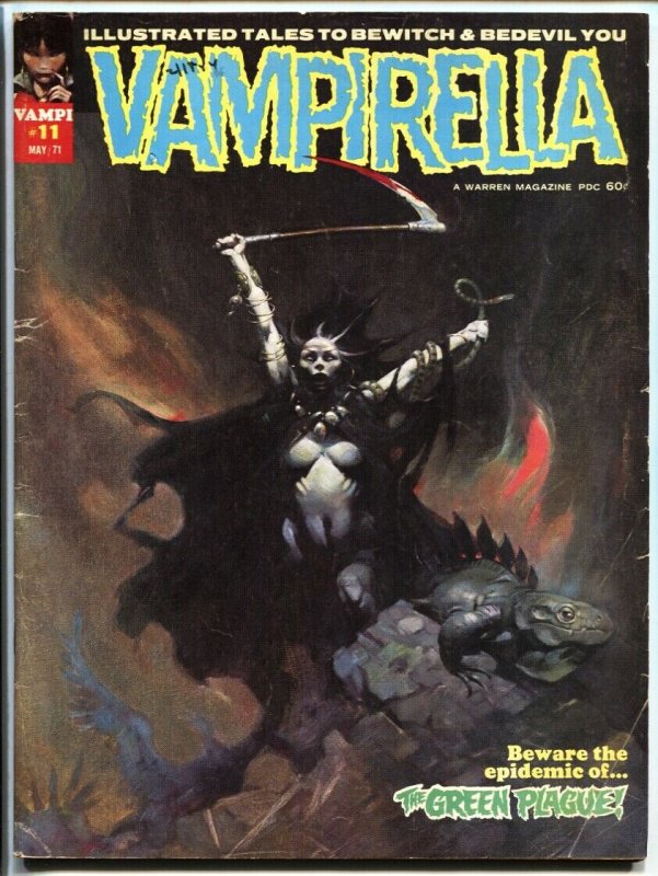 Vampirella #11-Warren-horror-Frank Frazetta-1st Pendragon-Cockrum-1971