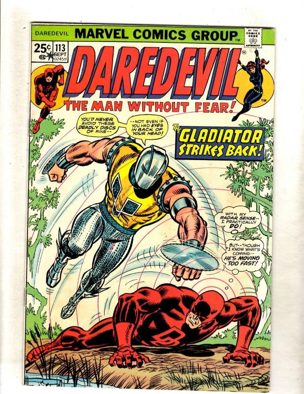 Lot Of 4 Daredevil Marvel Comic Book # 99 GD 112 FN- 113 FN 140 NM Defenders FM4