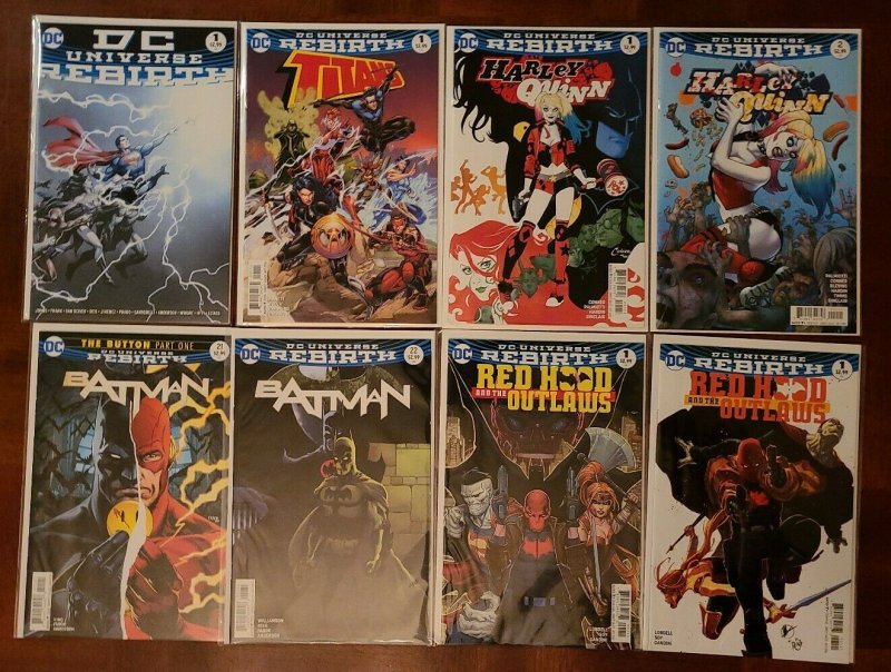 24 ISSUE LOT DC REBIRTH - SUPERMAN, BATMAN, SUPERGIRL, HARLEY QUINN, TITANS