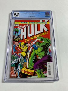 Incredible Hulk 181 Cgc 9.8 Facsimile Edition Marvel 1st Wolverine