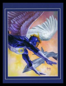 X Men Angel Framed 11x14 Marvel Masterpieces Poster Display