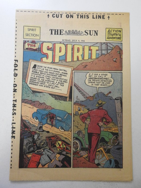 The Spirit #215 (1944) Newsprint Comic Insert Rare!