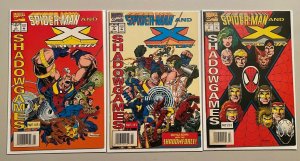 Spider-Man and X-Factor set from:#1-3 Shadowgames 3 diff books 8.0 VF (1994)