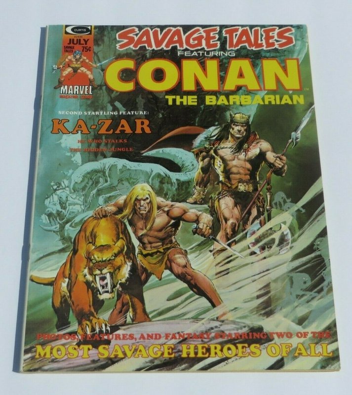 Savage Tales #5 VF Conan the Barbarian 1974 Marvel Magazine Neal Adams Ka-Zar