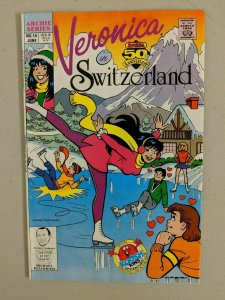 Veronica #15 (Archie Comics 1991) In Switzerland Skating Cover RARE - (5.5) 