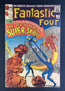 Fantastic Four (1961) #18 GD- (3.5) Origin/1st Super-Skrull Jack Kirby