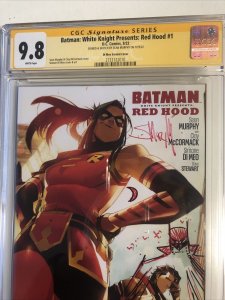 Batman: White Knight Presents:Red Hood(2022) #1 (CGC 9.8 SS WP) Signed S. Murphy