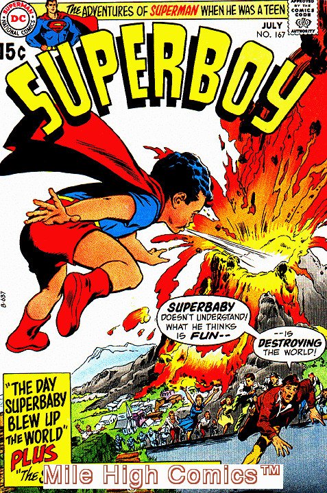 SUPERBOY  (1949 Series)  (DC) #167 Fine Comics Book