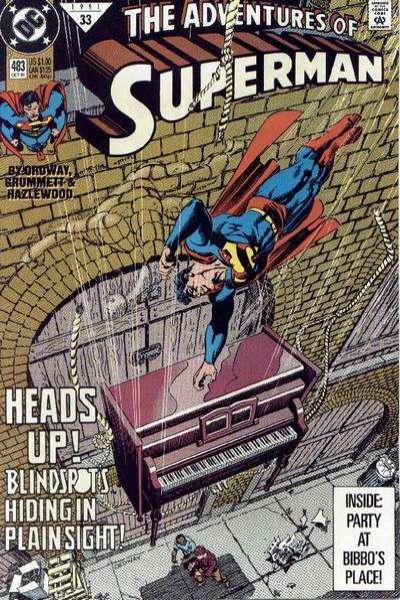 Adventures of Superman (1987 series) #483, NM (Stock photo)