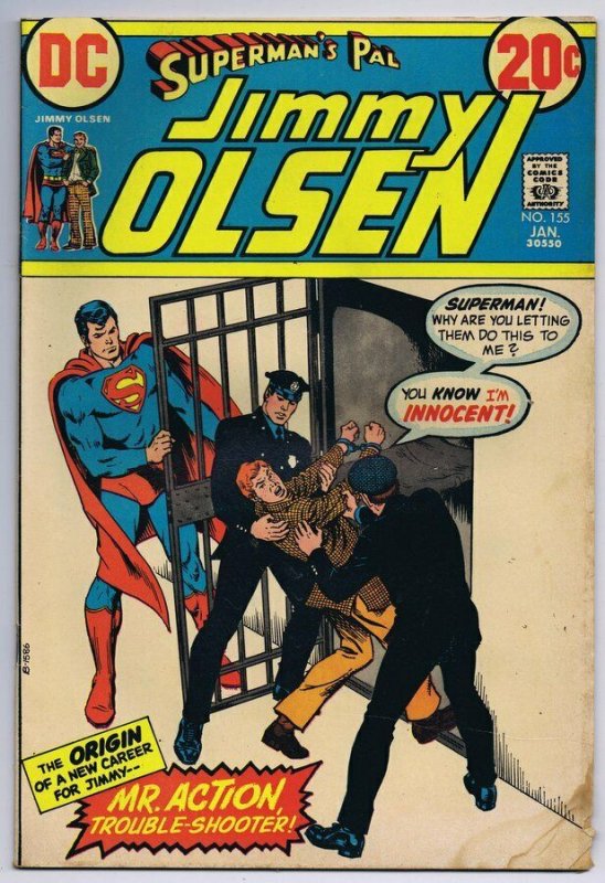 Superman's Pal Jimmy Olsen #155 ORIGINAL Vintage 1973 Comics