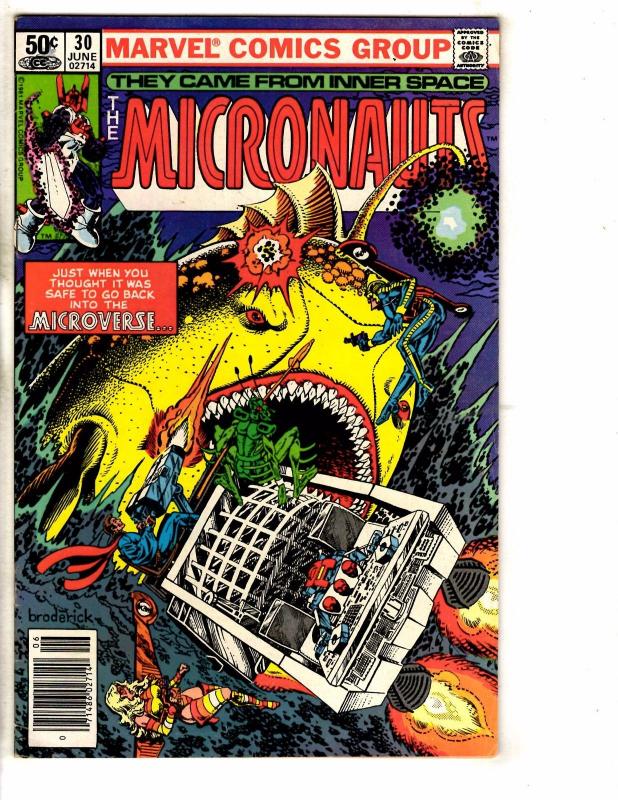 Lot Of 5 Micronauts Marvel Comic Books # 26 27 28 29 30 Baron Karza PP2