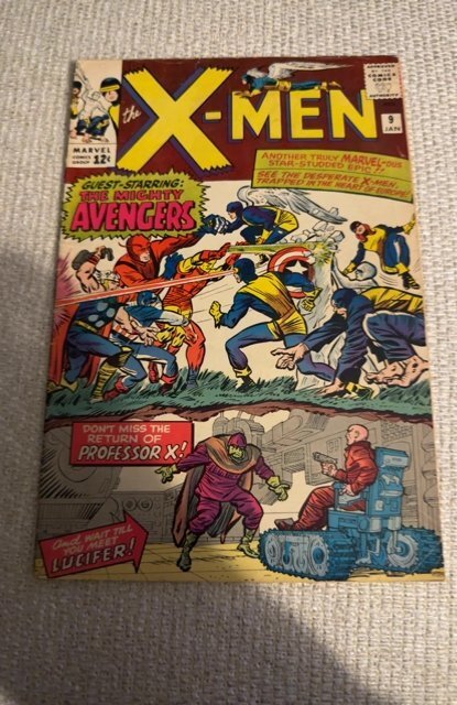 The X-Men #9 (1965)vs the avengers/Lucifer couple of very small water marks