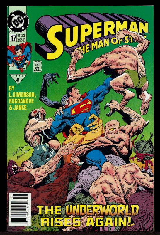 Superman Man of Steel #17 1st Doomsday Cameo (Nov 1992, DC)  7.5 VF-