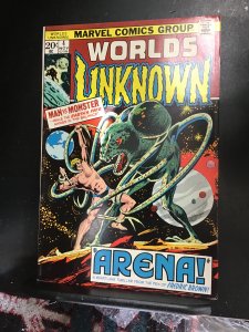 Worlds Unknown #4 (1973) Arena! Science-fiction key! High-grade! NM- Wow!