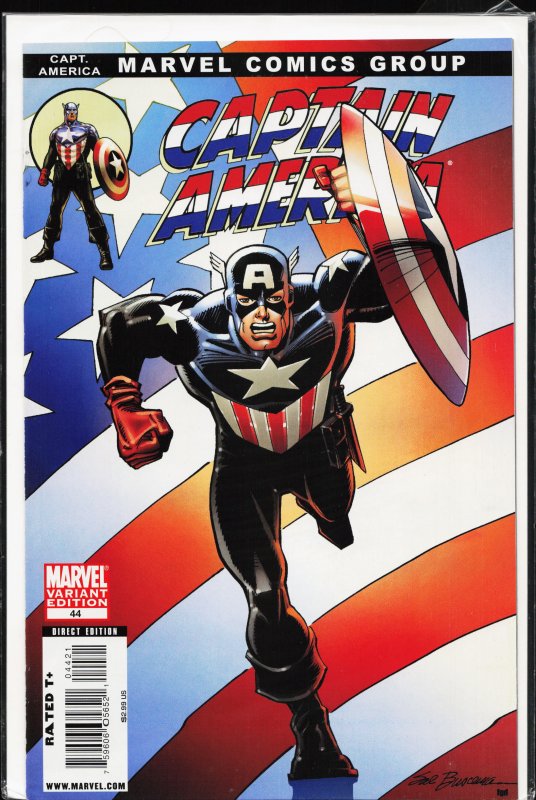 Captain America #44 Variant Cover (2009) Captain America