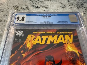 Batman # 666 CGC Graded 9.8 DC Comic Book 2007 1st Damian Wayne As Batman JH22