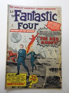 Fantastic Four #13 (1963) GD+  1st app of The Watcher and the Red Ghost! ink fc