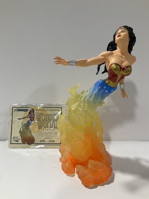 DC DYNAMICS WONDER WOMAN STATUE W/BOX LIMITED COA 396/2500 DC DIRECT