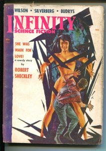 PULP:  Infinity Science Fiction 3/1958-Royal-Robert Silverberg-EMSH Good Girl...