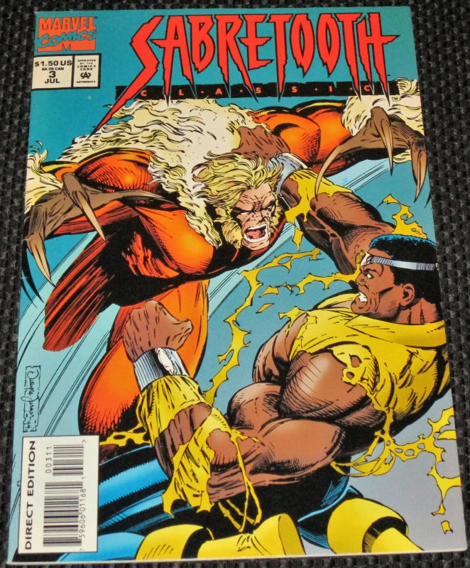 Details about   Sabretooth Classic #3 July 1994 Marvel Comics 