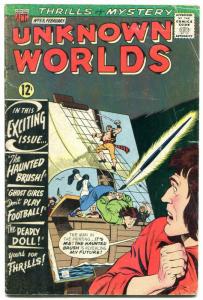 Unknown Worlds #53 1967- ACG Silver Age- Frankenstein VG+