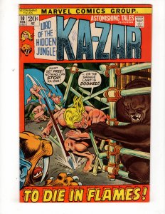 Astonishing Tales #10 (1972) TO DIE IN FLAMES! Ka-Zar !!!  / ID#941