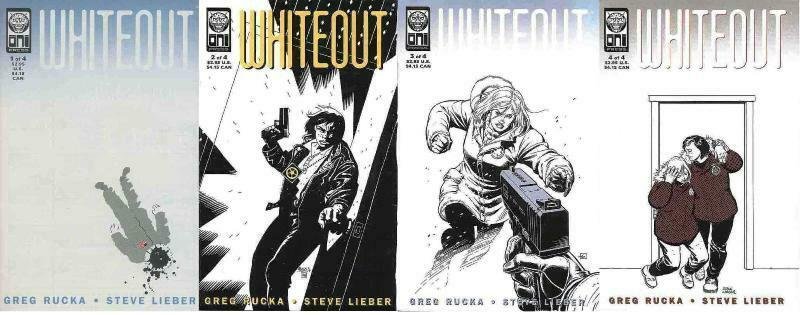 WHITEOUT (1998 ONI) 1-4  Rucka & Lieber  COMPLETE!