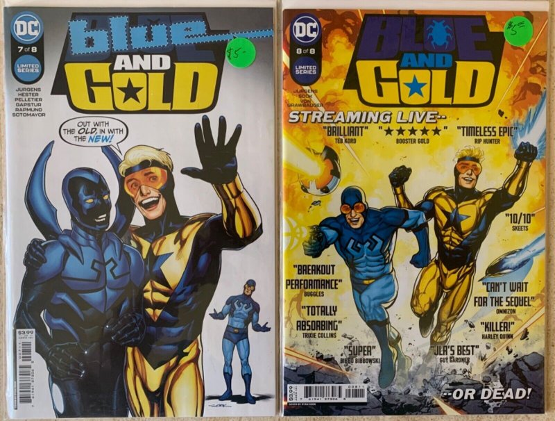 BLUE & GOLD 1-8 + VARIANT OF ISSUES 1-2 | BLUE BEETLE, BOOSTER GOLD | 10 TOTAL