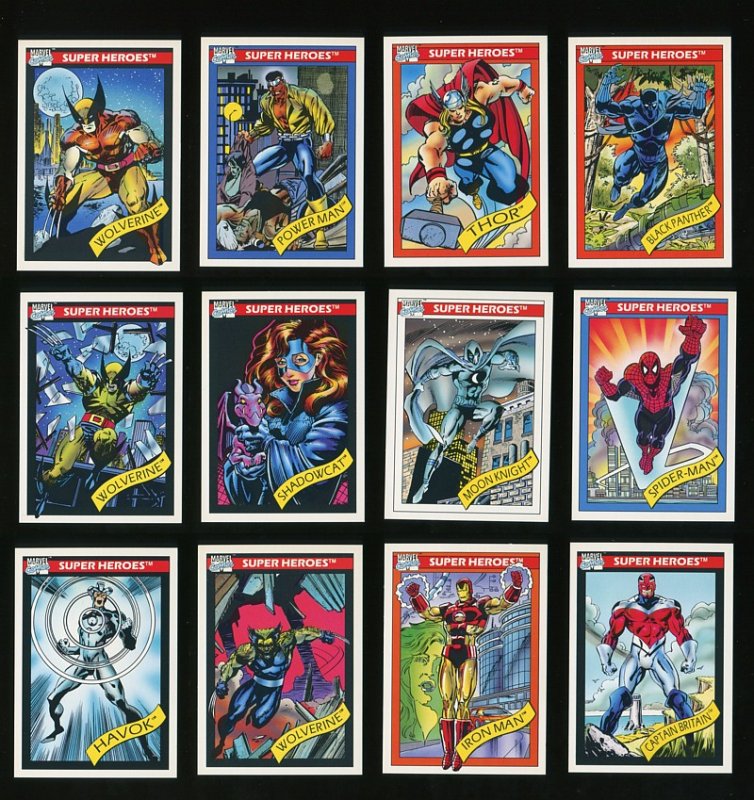 1990 Marvel Comics Card Set MINT