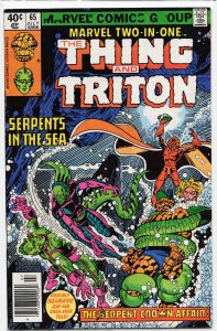Marvel Two-in-One #65 (1980) Triton [Key Issue]