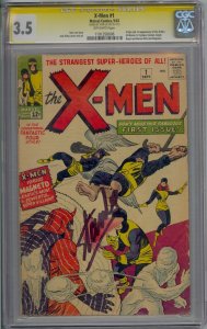 X-MEN #1 CGC 3.5 SS SIGNED STAN LEE BEAUTIFUL SIGNATURE