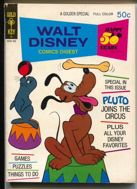 Walt Disney Comic Digest #45 1973-Pluto-Donald Duck-FN