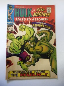 Tales to Astonish #91 (1967) Abomination cover! VG/FN Condition