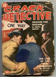 Crack Detective Pulp March 1943- Orchids For Madame F/G