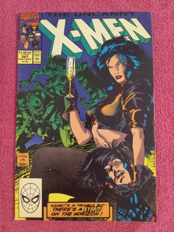 Uncanny X-Men #267 3rd Appearance of Gambit (1990)