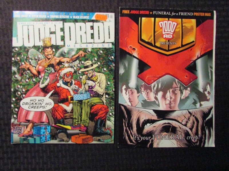 2007 JUDGE DREDD MEGAZINE Magazine #253 & Funeral For Friend Poster Mag FN+/FVF