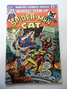 Marvel Team-Up #8 (1973) GD Condition 1 Spine Split, tear f & b Cover