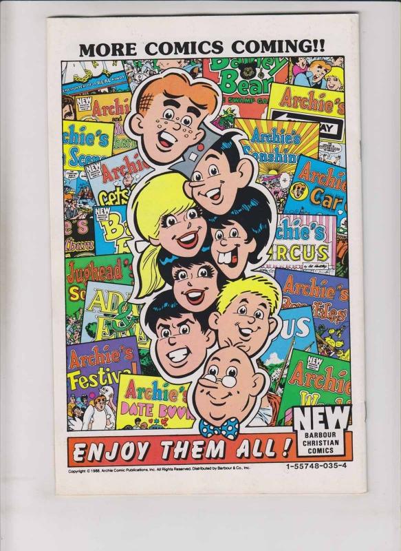 Adam & Eve #1 VF barbour christian comics - al hartley - 1988 edition (59 cents) 