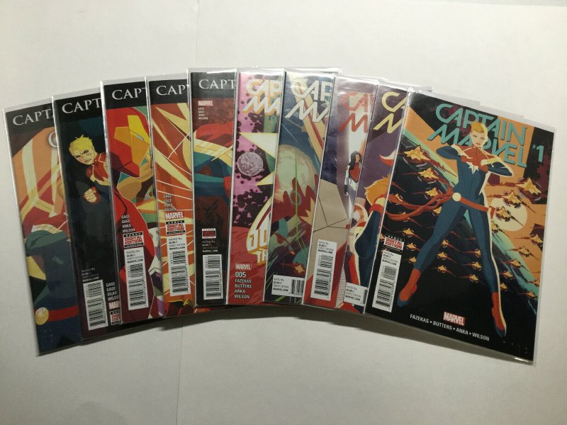 Captain Marvel 1-10 125-127 Lot Run Set Near Mint Nm Marvel