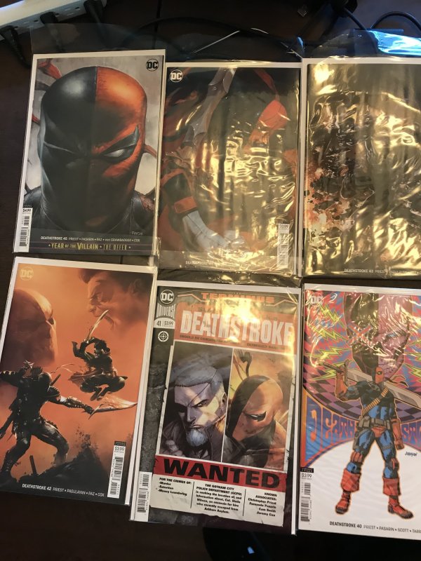 Deathstroke by Priest Complete Set 1-50 including many Mattina variants 52 books