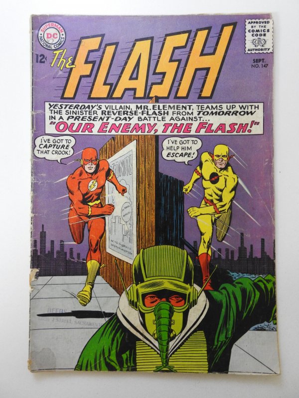 The Flash #147  (1964) 2nd Appearance of Reverse Flash! GVG Condition!