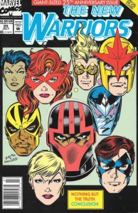 New Warriors, The #25 (Newsstand) FN ; Marvel | Darkhawk