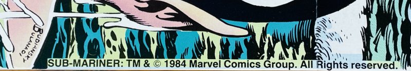 1984 PRINCE NAMOR THE SUB-MARINER PROMOTIONAL POSTER 16X11 Marvel Comics NM