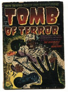 TOMB OF TERROR  #5 -comic book1952-Harvey-Pre-Code-Hanging Panels Mummy