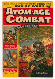 Atom Age Combat (1952 St. John) #2 VG, Flying Saucer Invasion