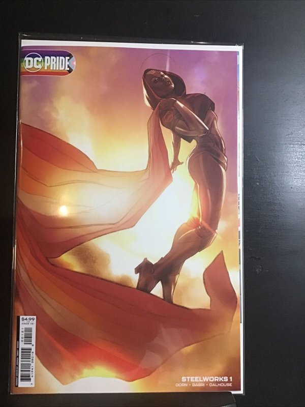STEELWORKS #1 COVER D JOSHUA SWAY SWABY DC PRIDE CARD STOCK VARIANT VF/NM DC
