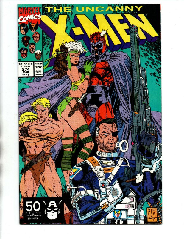 Uncanny X-Men #274 - Jim Lee - Rogue - Magneto - 1991 - VF/NM