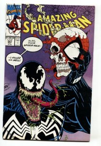 AMAZING SPIDER-MAN #347 comic book VENOM cover-Marvel VF/NM